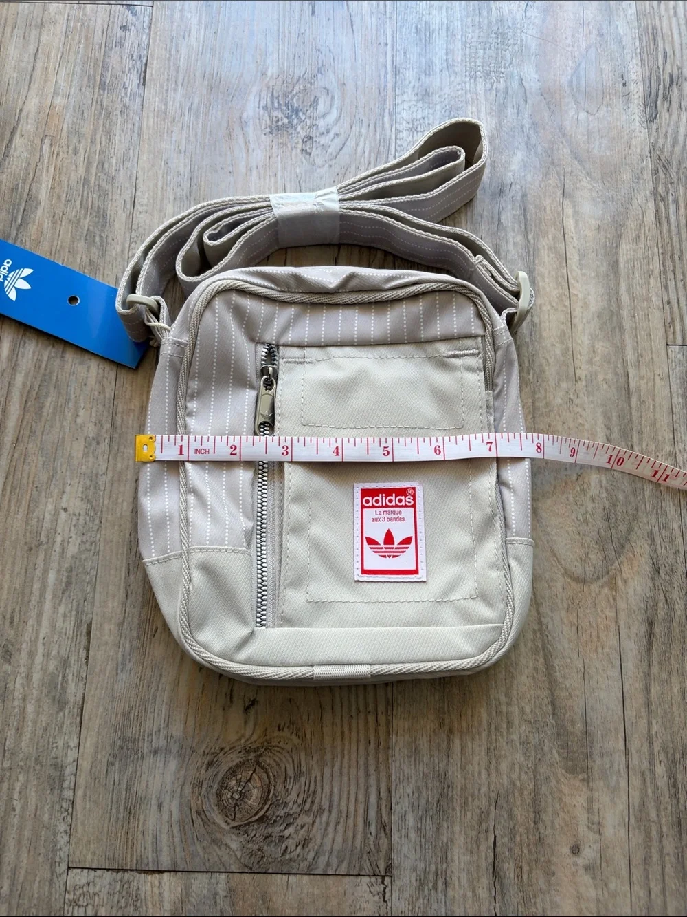 adidas Originals Beige Mini Messenger Crossbody Bag